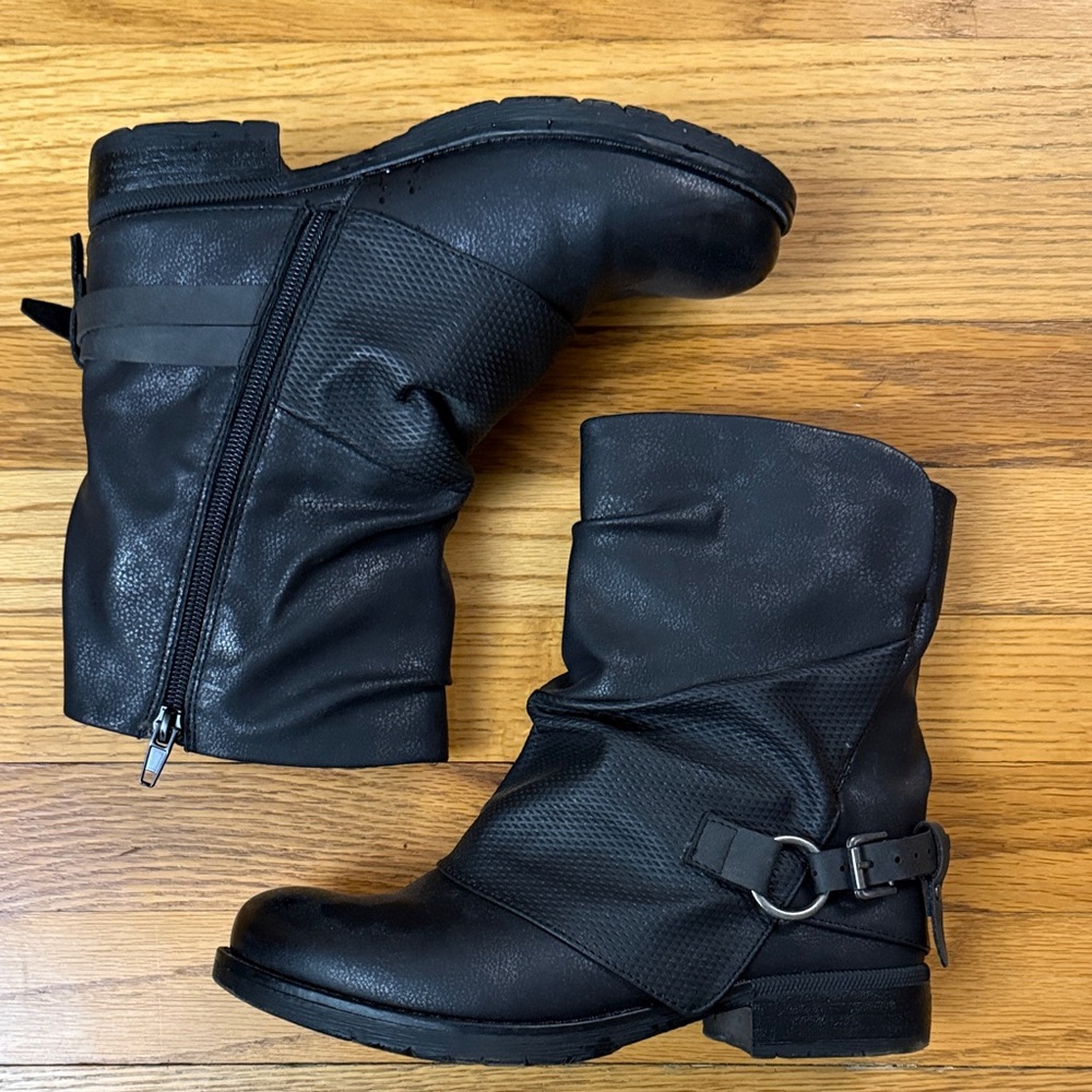 Jellypop Black Moto Boots